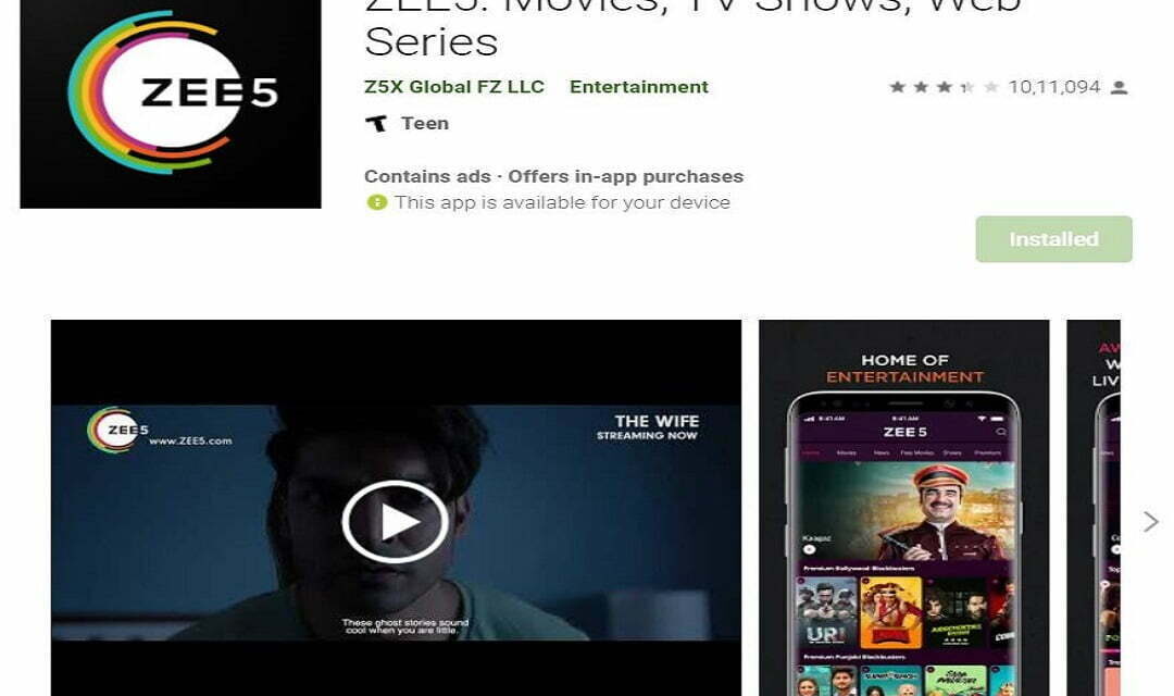 zee5 app